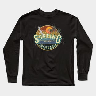 Surfing California Long Sleeve T-Shirt